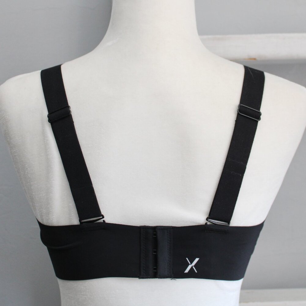 KNIX Women's Padded V-Neck Evolution Bra Wide Strap in Black SIze 3 - Picture 2 of 8